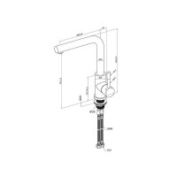 Villeroy & Boch Küchenarmatur Modern Steel Edelstahl massiv | Hochdruck