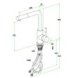 Villeroy & Boch Küchenarmatur Steel Shower Edelstahl massiv | Hochdruck