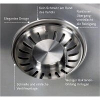 Franke Einbauspüle Box BXX 210/110-45 Edelstahl, Stopfenventil