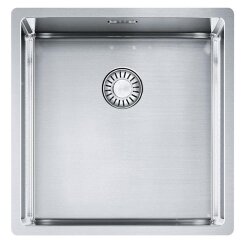 Franke Einbauspüle Box BXX 210/110-40 Edelstahl, Stopfenventil