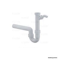 Villeroy & Boch Siphon / Geruchverschluss 1 1/2" x 50 mm, mit 1 Geräteanschluss