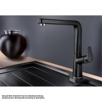BLANCO Küchenarmatur AVONA-S SILGRANIT-Look Einhebelmischer anthrazit | Hochdruck