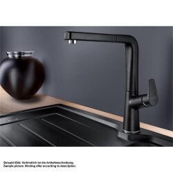 BLANCO Küchenarmatur AVONA-S SILGRANIT-Look Einhebelmischer felsgrau | Hochdruck