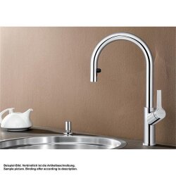 BLANCO Küchenarmatur CARENA-S Vario SILGRANIT-Look Einhebelmischer tartufo/chrom | Hochdruck