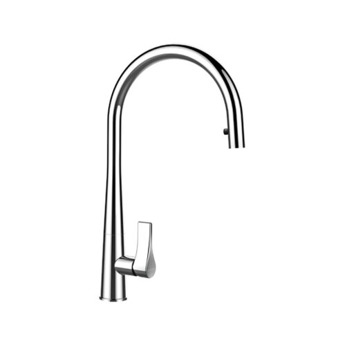 Schock Küchenarmatur Gota (ausziehbarer Auslauf) Chrom | Hochdruck