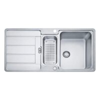 Franke Einbauspüle Hydros HDX 254 Edelstahl glatt, Druckknopfventil