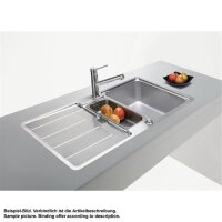 Franke Einbauspüle Hydros HDX 254 Edelstahl glatt, Druckknopfventil