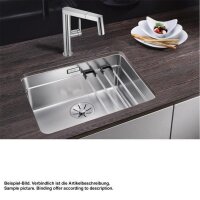 BLANCO Unterbaubecken ETAGON 500-U Edelstahl Seidenglanz | InFino Ablauf | 521841