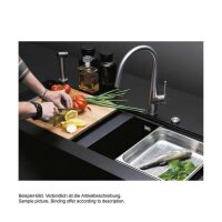 Schock Küchenarmatur Conos Pro (Armatur plus Seitenbrause) Edelstahl massiv | Hochdruck