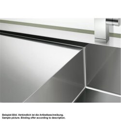 BLANCO Einbauspüle CLARON 6 S-IF Edelstahl Steelart | InFino Ablauf | Becken rechts