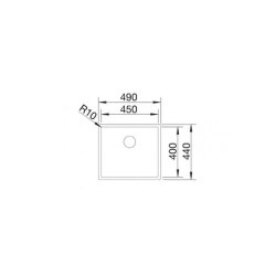 BLANCO Einbauspüle CLARON 450-IF Edelstahl | InFino Ablauf