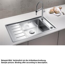 BLANCO Einbauspüle ANDANO XL 6 S-IF Compact Edelstahl Seidenglanz | InFino Ablauf
