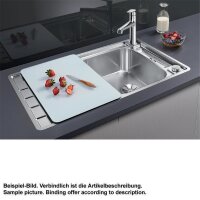 BLANCO Einbauspüle AXIS III 45 S-IF Edelstahl Seidenglanz | InFino Ablauf | 522102