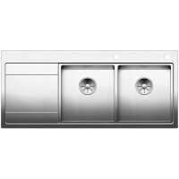 BLANCO Einbauspüle DIVON II 8 S-IF Edelstahl Seidenglanz | InFino Ablauf