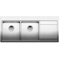 BLANCO Einbauspüle DIVON II 8 S-IF Edelstahl Seidenglanz | InFino Ablauf