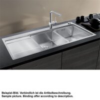 BLANCO Einbauspüle DIVON II 8 S-IF Edelstahl Seidenglanz | InFino Ablauf