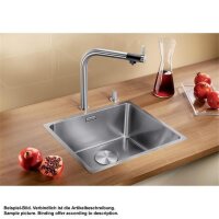 BLANCO Einbauspüle ANDANO 450-IF Edelstahl Seidenglanz | InFino Ablauf | 522961