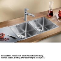 BLANCO Einbauspüle ANDANO 340/340-IF Edelstahl Seidenglanz | InFino Ablauf | 522981