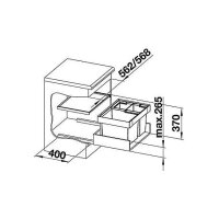 BLANCO FLEXON II XL 60/3 Einbau-Abfallsammler