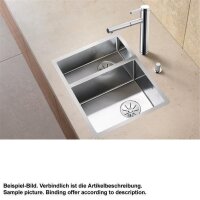 BLANCO Einbauspüle CLARON 340/180-IF Edelstahl Steelart | InFino Ablauf | Hauptbecken rechts
