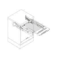 Schwenkmechanik (2), zum Einbau in Unterschrank