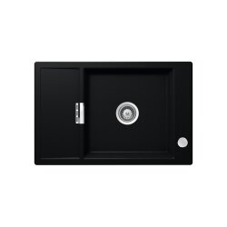 Schock Unterbauspüle Cristadur Mono D-100 XS U mit Holzschneidbrett | Puro PUR | Exzenterbedienung