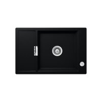 Schock Unterbauspüle Cristadur Mono D-100 XS U mit Holzschneidbrett | Puro PUR | Exzenterbedienung