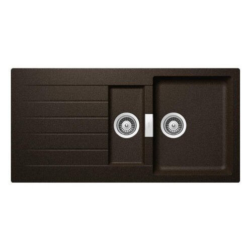 Schock Einbauspüle Cristadur Signus D-150 A Bronze BRO Exzenterbedienung