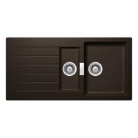 Schock Einbauspüle Cristadur Signus D-150 A Bronze BRO Exzenterbedienung