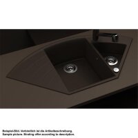 Schock Unterbauspüle Cristadur Lotus C-150 U Puro PUR Exzenterbedienung