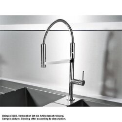 Systemceram Einhebelmischer Move Edelstahlfinish