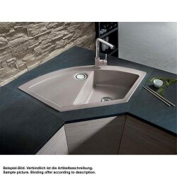 Systemceram Einbauspüle KeraDomo MERA ECK Handbedienung Schiefer