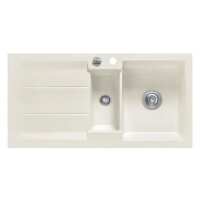Systemceram Einbauspüle KeraDomo GENEA 100 F flächenbündig einbaubar Excenterbedienung Jasmin