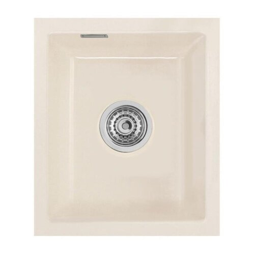 Systemceram Unterbauspüle KeraDomo MERA 32 U/g Handbedienung Magnolie (mit geschliffener Oberseite)
