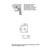 Systemceram Unterbauspüle KeraDomo MERA 32 U/g Handbedienung Nigra (mit geschliffener Oberseite)
