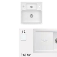 Systemceram Spülmodul KeraDomo CENTRA 60 (für 60 cm Arbeitsplattentiefe) Polar