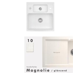 Systemceram Spülmodul KeraDomo CENTRA 60 indv. 60 bis 75 cm Arbeitsplattentiefe Magnolie