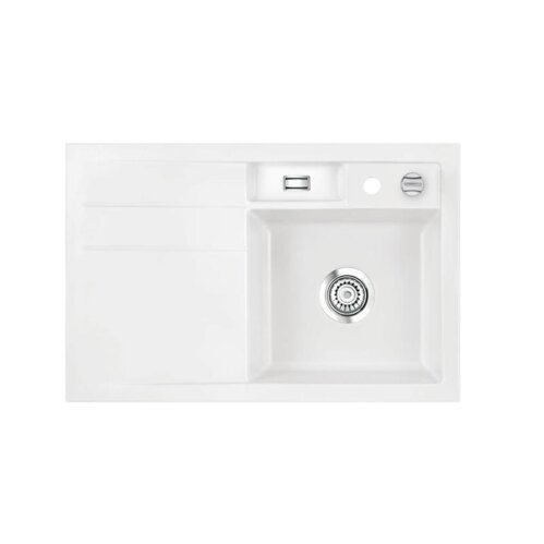 Systemceram Einbauspüle KeraDomo BELA 78 F flächenbündig einbaubar Becken rechts