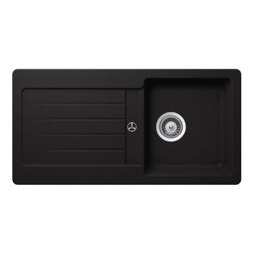 Schock Einbauspüle Cristalite Typos D-100 S A Nero GNE Handbedienung