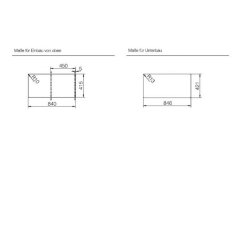 Schock Einbauspüle Cristalite Typos D-100 S A Nero GNE Handbedienung