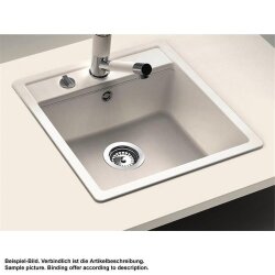 Schock Unterbauspüle Cristalite Nemo N-100 S U Asphalt GAS Handbedienung
