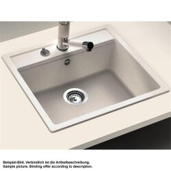 Schock Einbauspüle Cristalite Nemo N-100 A Asphalt GAS Exzenterbedienung