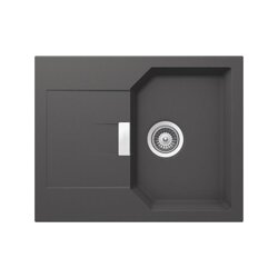 Schock Unterbauspüle Cristalite Manhattan D-100 XS U Onyx GON Exzenterbedienung