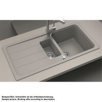Schock Einbauspüle Cristalite Formhaus D-150 L A Onyx GON Exzenterbedienung