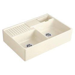 Villeroy & Boch Spülmodul Spülstein Doppelbecken Handbedienung Classicline KR Crema (glänzend)