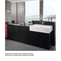Villeroy & Boch Spülmodul Spülstein Doppelbecken Excenterbedienung Premiumline KG Snow White (glänzend)