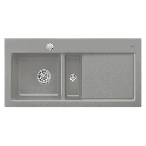 Villeroy & Boch Einbauspüle Subway 60 Becken links mit Excenterbetätigung Classicline KD Fossil