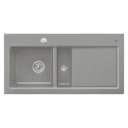 Villeroy & Boch Einbauspüle Subway 60 Becken links mit Excenterbetätigung Classicline KD Fossil