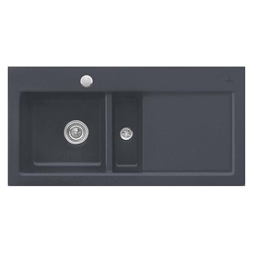 Villeroy & Boch Einbauspüle Subway 60 Becken links mit Excenterbetätigung Classicline i4 Graphit