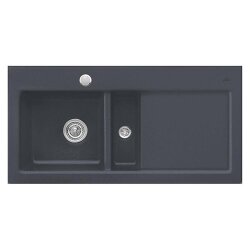 Villeroy & Boch Einbauspüle Subway 60 Becken links mit Excenterbetätigung Classicline i4 Graphit